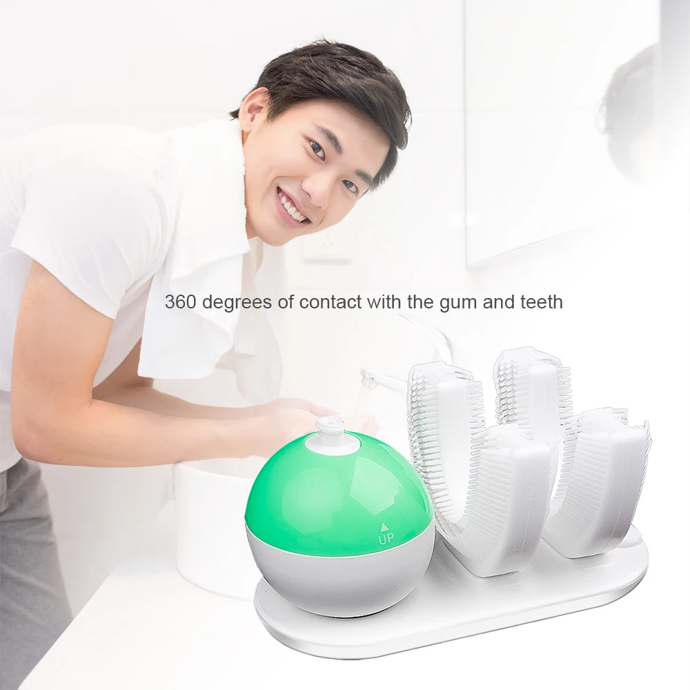 Новинка Автоматическая электрическая зубная щетка ультразвуковая U-образная