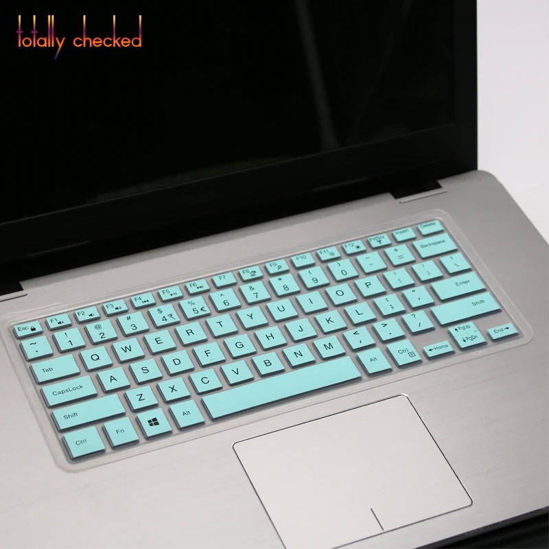 whiteblue Для Dell Inspiron 15 5000 7000 серии i5568 i5578 7573 7569 7579 без цифровой клавиатуры ноутбука силиконовая клавиатура крышка кожи 15,6 дюймов - Цвет: whiteblue
