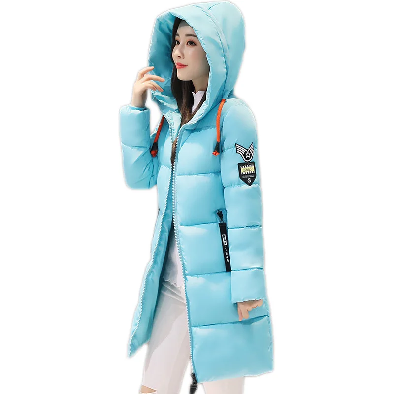 

AKSLXDMMD Plus Size Women Causal Winter Jacket 2019 New Arrival Fashion Thick Coat Female Hooded Pattern Jackets Parka LH1183