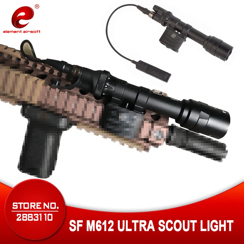 Element suprefir M612 флэш-светильник ультра винтовочный оружейный светильник тактический фонарь супер яркий 350 лм светильник светодиодный Ver охотничий фонарь EX444