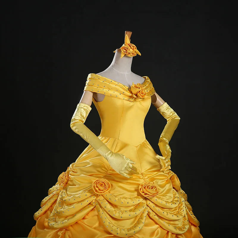 Красавица и Чудовище костюмы для взрослых роскошное платье принцессы Белль