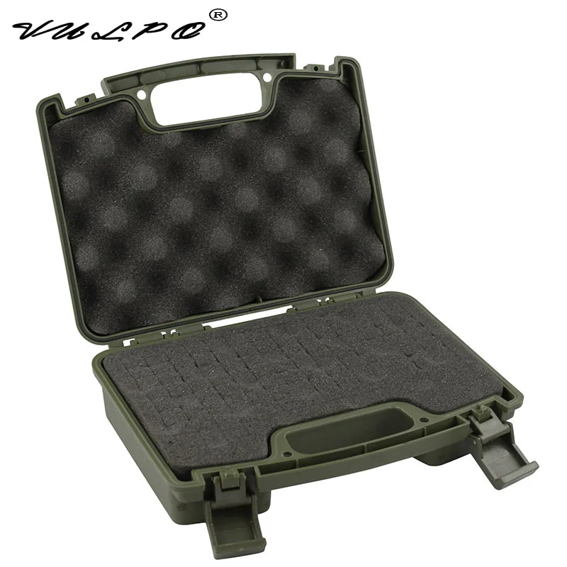 VULPO ABS Pistol Case Tactical handbags Hard Gun Padded Foam Lining For Hunting Airsoft | Спорт и развлечения