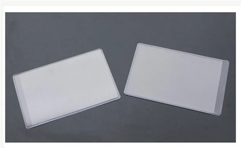 Soft Plastic Clear Card Holders Credit Protectors Bussiness Cover ID 9.6x6cm Dustproof 10pcs/lot | Дом и сад