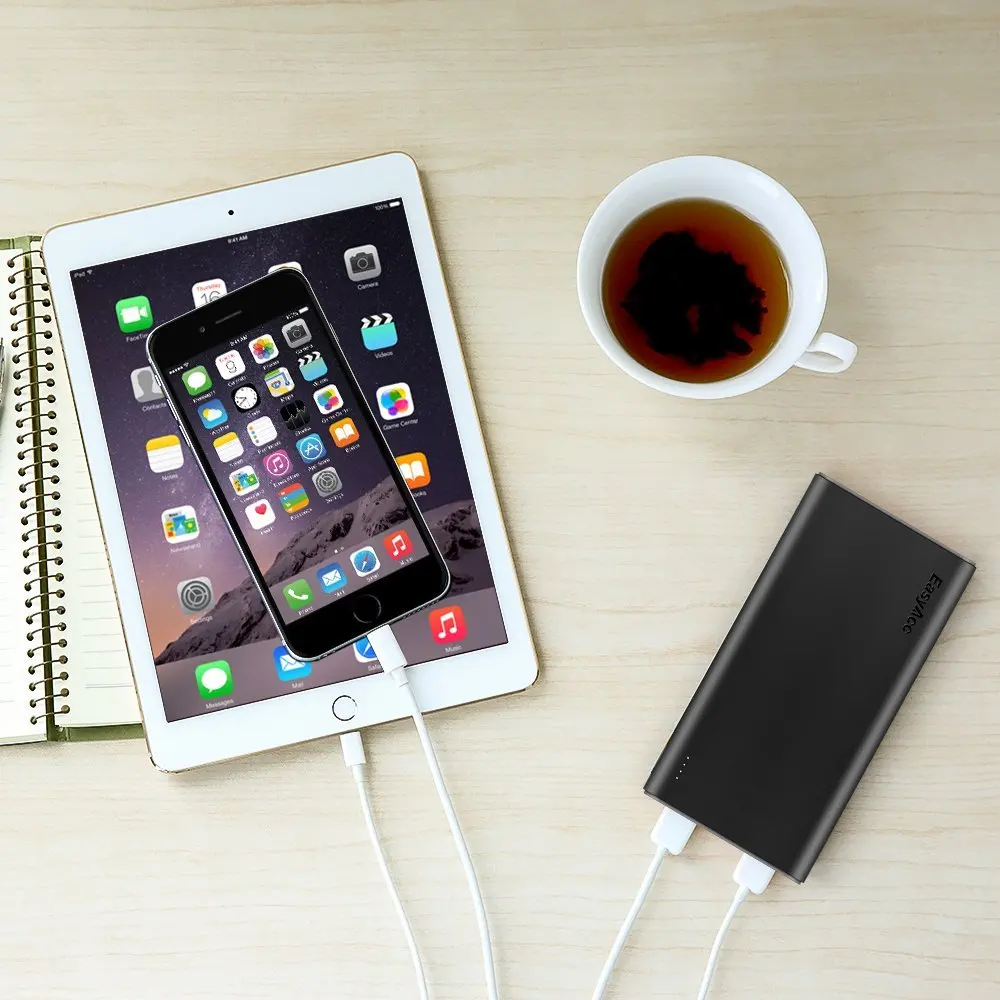 EasyAcc 10000 мАч Мощность банк Блестящий Комплекты внешних аккумуляторов (3.1A Smart