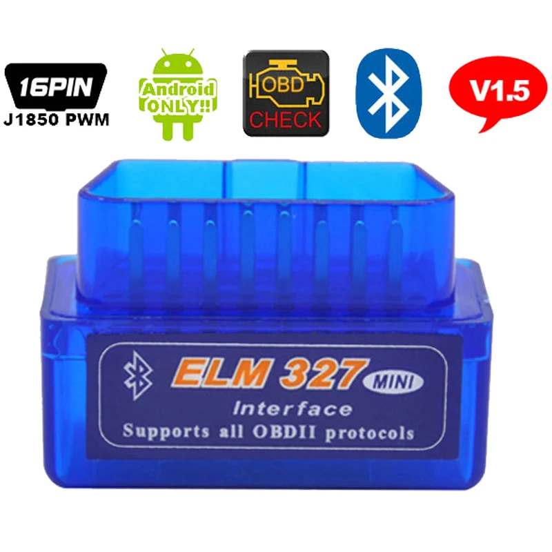 Автомобильный сканер ELM 327 V1.5 ELM327 Bluetooth OBD2 v1.5 Android автомобильный диагностический