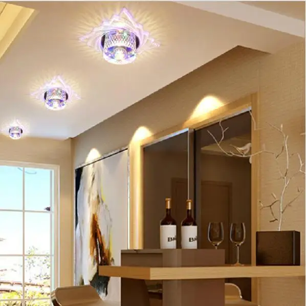 

Colorpai Crystal lamps modern simplicity the corridor lights Ceiling Light lamp led wall LED 5W abajur lights