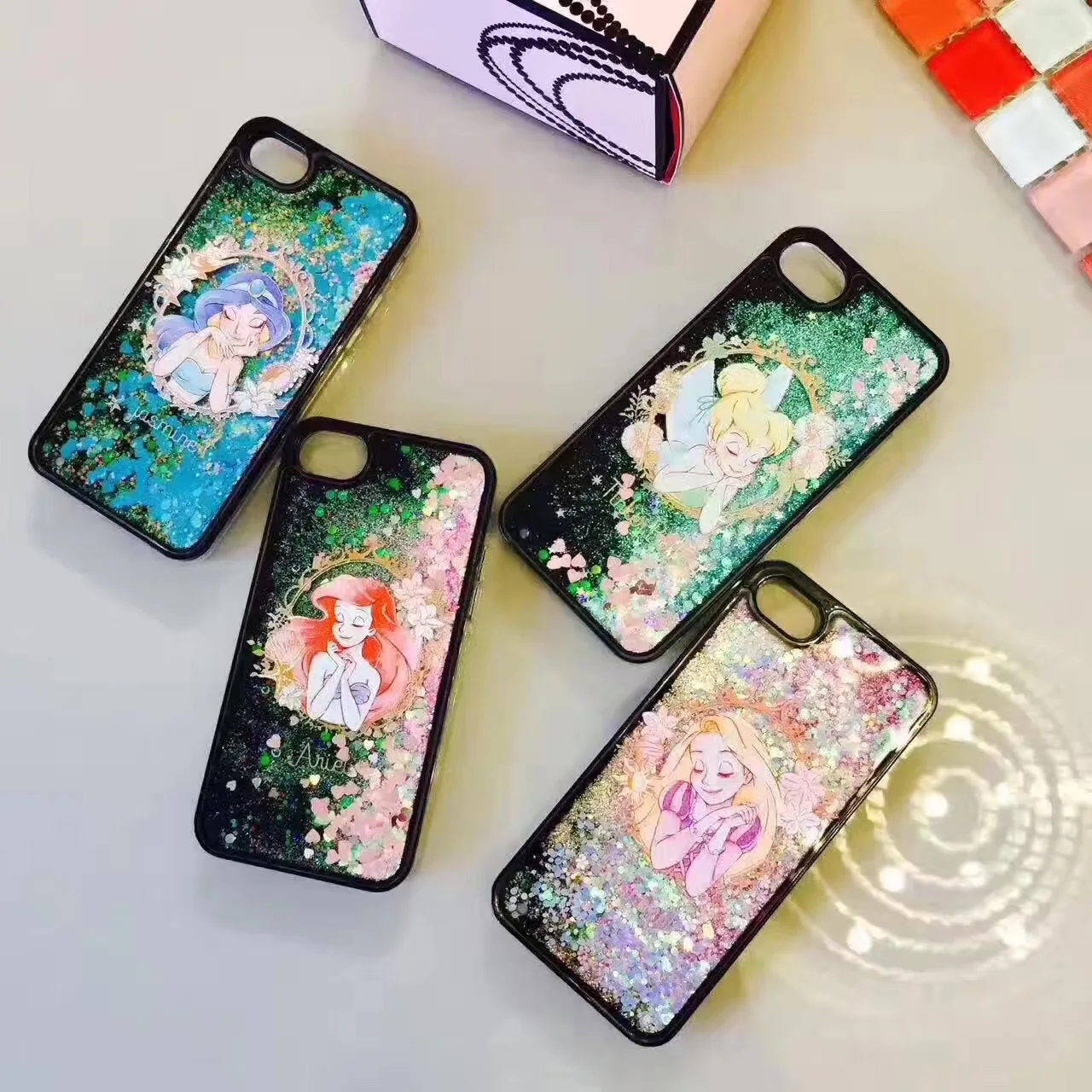 Чехол для iPhone 7 7Plus 5 5S 6 6S 8 Plus X XS MAX XR TPU чехол с блестками