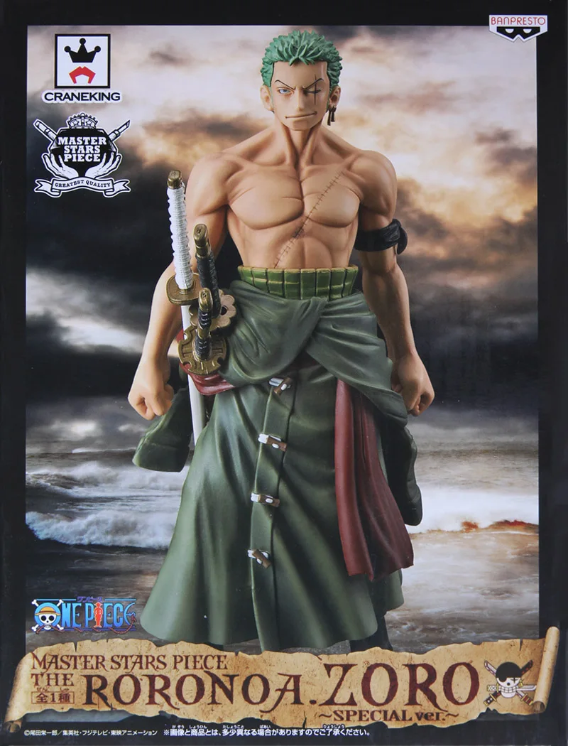 100% оригинальная Коллекционная Фигурка Banpresto Master Stars (MSP)-ророноа. Zoro SPECIAL VER. От One Piece