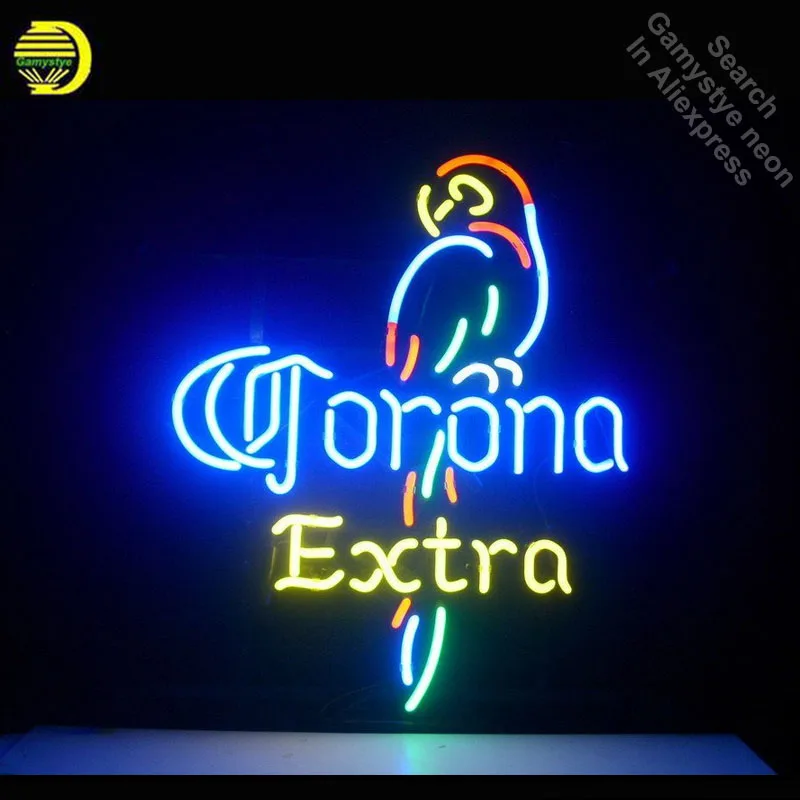 

Neon Sign for Coron Extra Parrot Neon Tube sign handcraft Decorate room window Beer pub Iconic Sign Recreation room Art Lamps
