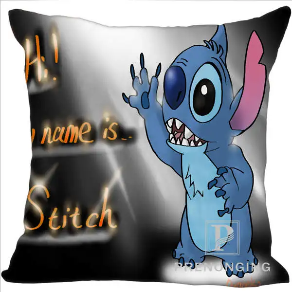 Pillowcase Наволочка на заказ Lilo Stitch@ 01 квадратная Подушка на молнии крышка печать 20x20 см, 35x35 см(одна сторона)#180117-139 - Цвет: Pillowcase