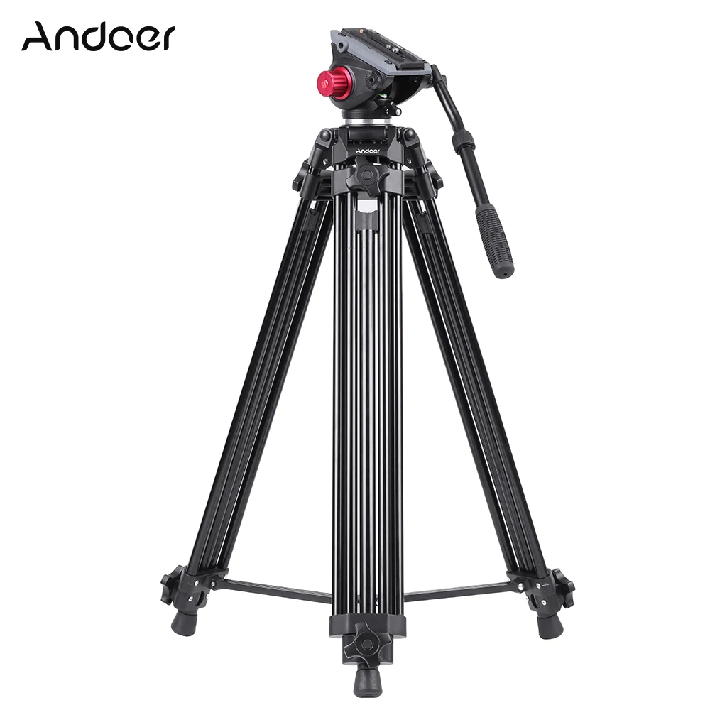 Профессиональный Трипод для камеры Andoer алюминиевый сплав штатив видеокамеры Canon