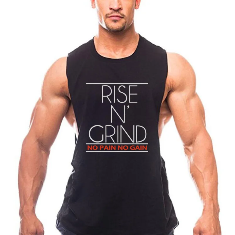 

2021 fashion gyms Brand singlet canotte bodybuilding stringer tank top men fitness shirt muscle guys sleeveless vest