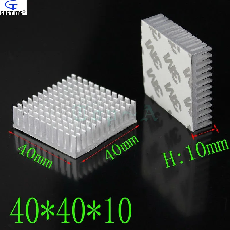 Gdstime 5 шт. алюминиевый радиатор 40x40x10 мм VGA Видеокарта памяти Chipest теплоотвод