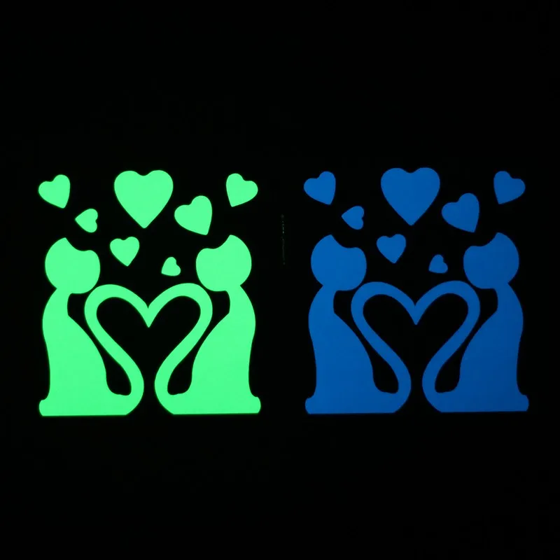 Хвост соединен вместе романтичный переключатель кошки Любовника Стикер