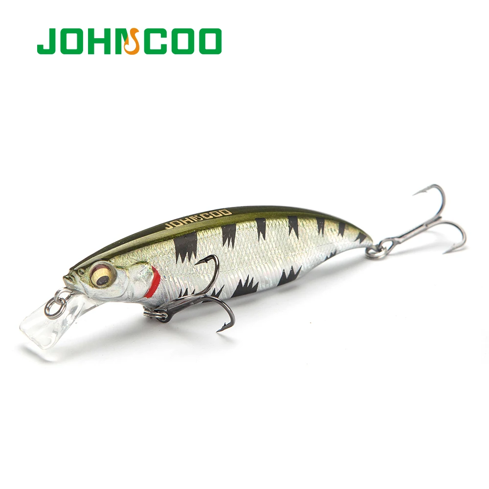 JOHNCOO 1 шт. новая жесткая рыболовная приманка 80 мм 10 5 г плавающая Минноу 3D глаза