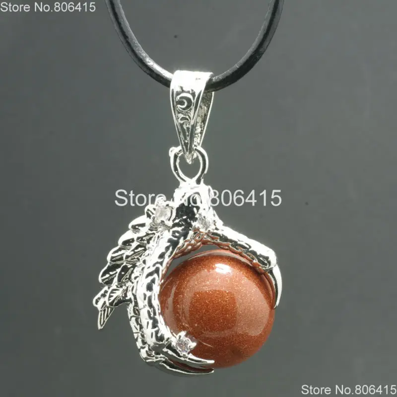 Natural RoseQuartz Gems Stones Dragon Claw Ball Round Healing Reiki Chakra Earrings Pendant Beads Jewelry Making 10Pcs/Pack | Украшения и