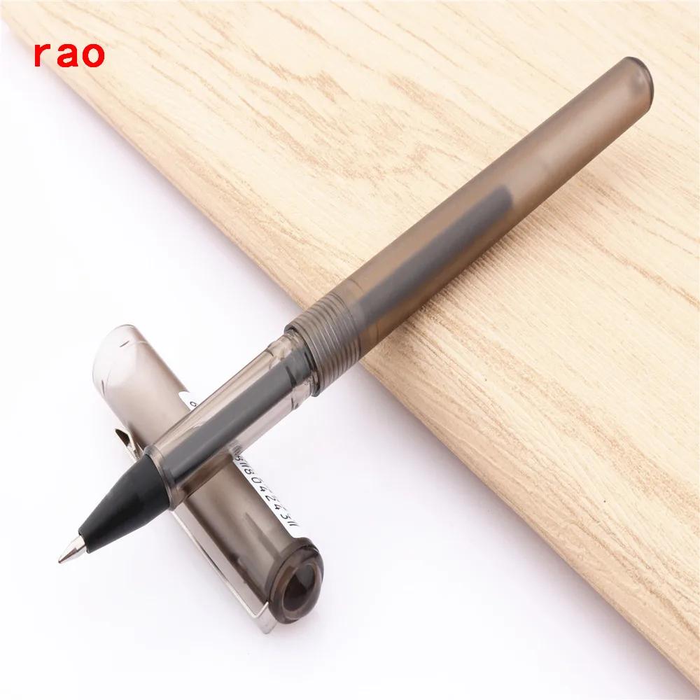 Мода цвет Jinhao 991 гелевая ручка для офиса черные чернила канцелярская ручка школьные принадлежности креативные канцелярские принадлежности для письма Gles ручка - Цвет: Transparent black