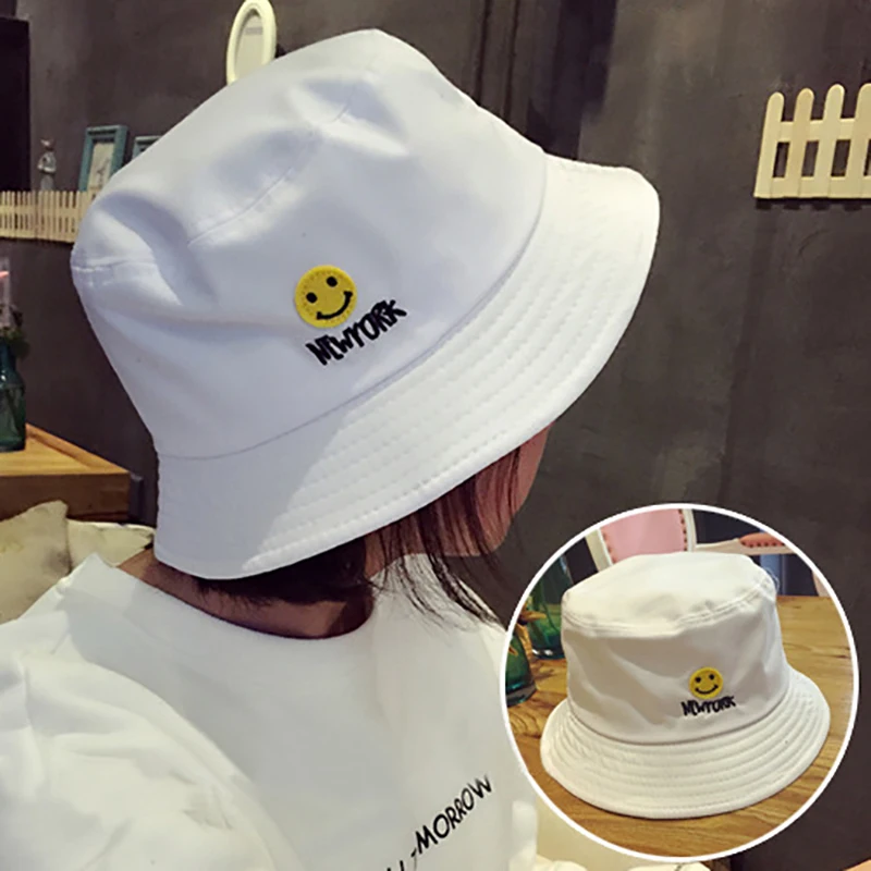 Летний дизайн со смайликом плоский солнцезащитный козырек Рыбацкая шляпа с