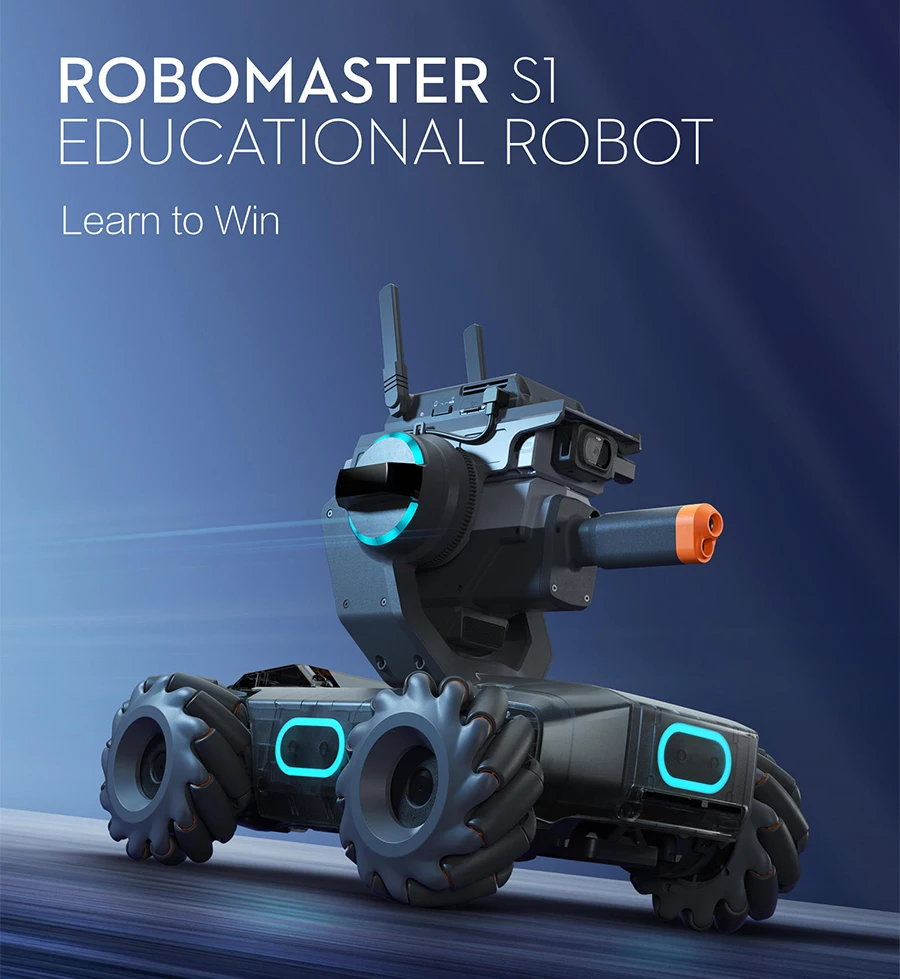 DJI RoboMaster S1 46 Programmable Components 6 Programmable AI Modules Low-latency HD FPV intelligent educational robot