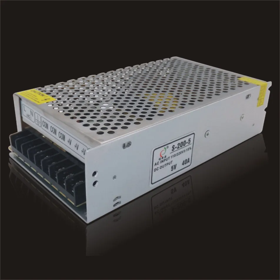 5V 200W 40A режим переключения источника питания светодиодный 110/240V 2 года гарантии