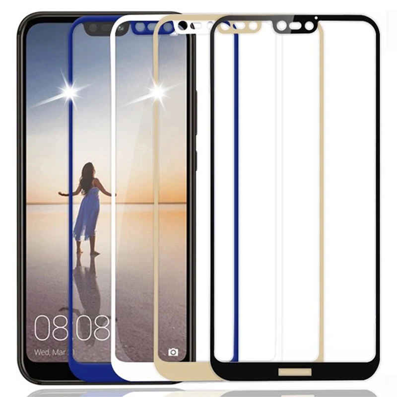 Защитное стекло для Huawei P20 Lite light Pro Защитная пленка экрана полное покрытие