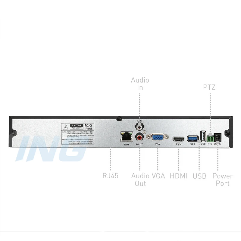 HD 1080P 24 канальный NVR H.264 сетевой видеорегистратор HDMI CH CCTV Поддержка CMS ONVIF для IP