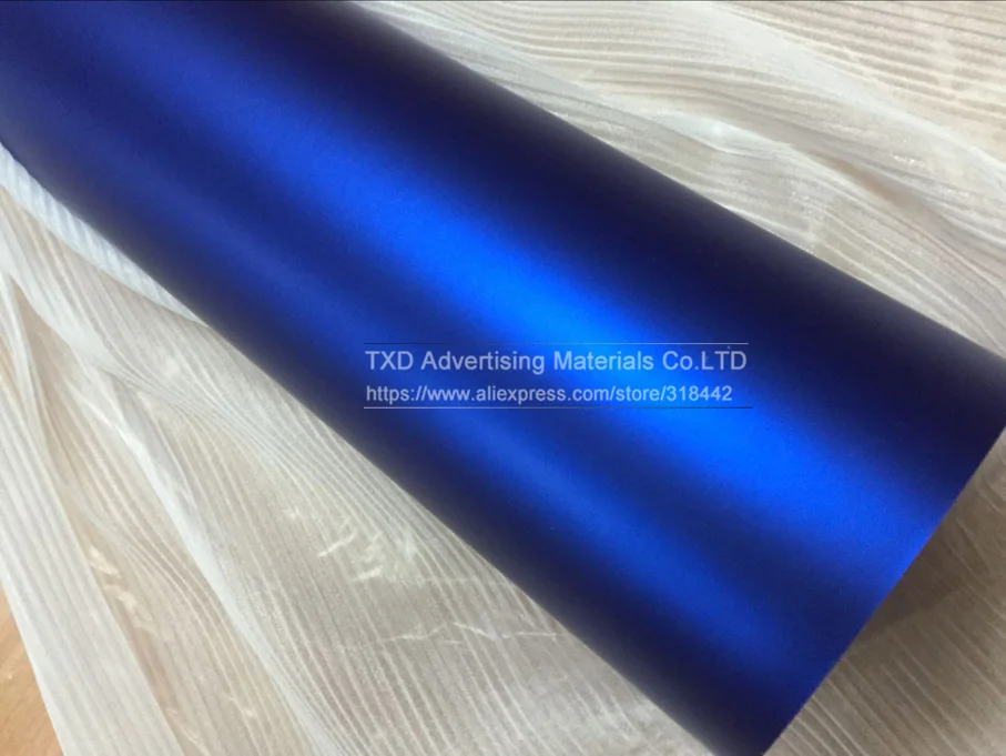 7 размеров на выбор Высококачественная синяя Глянцевая атласная хромированная