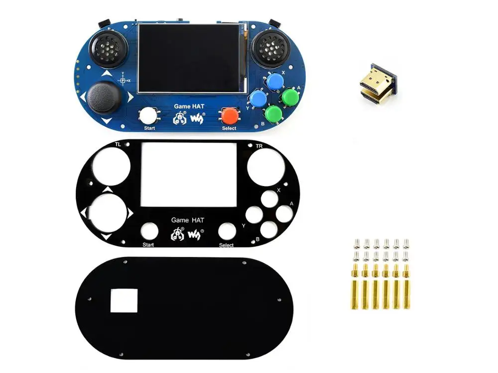 Игровая консоль/игровая шапка для Raspberry Pi A +/B +/2B/3B/3B + 3 5-дюймовый IPS экран 480*320