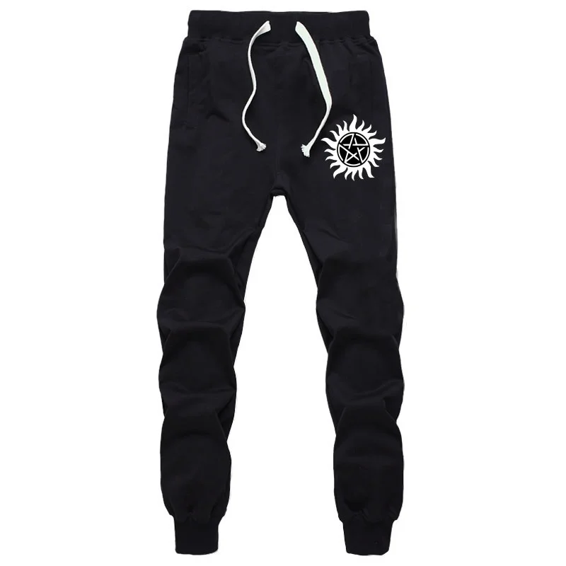 Students Casual Pants Summer Fashion Sports Breathable Pants Anime Supernatural Print Long Pants