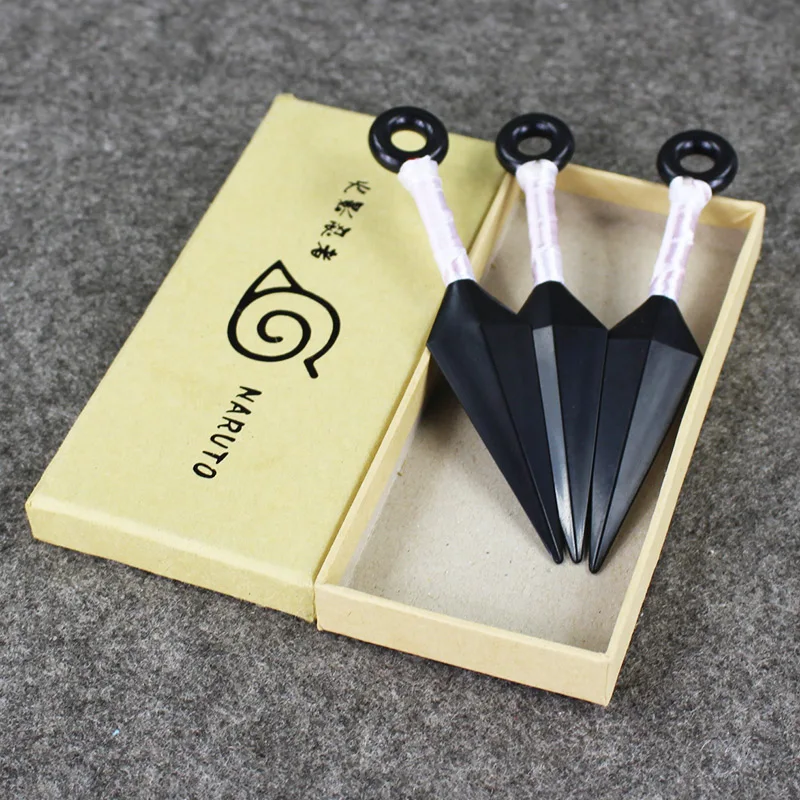 Deilara-Colgante de Shuriken Kunai, 4 estilos, 2 tama&ntilde;os, juguetes de PVC nuevos en caja, 13cm, 26cm-1