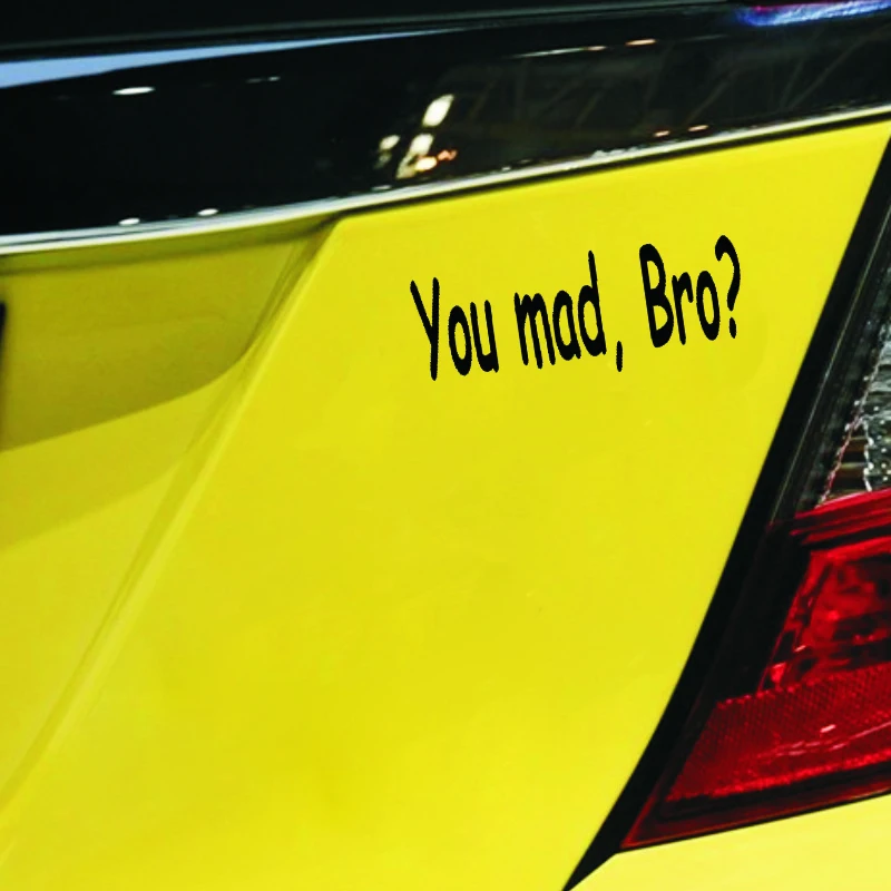 QYPF 14 см * 5 2 You Mad Bro? Креативный Забавный автомобильный Стайлинг Виниловая наклейка