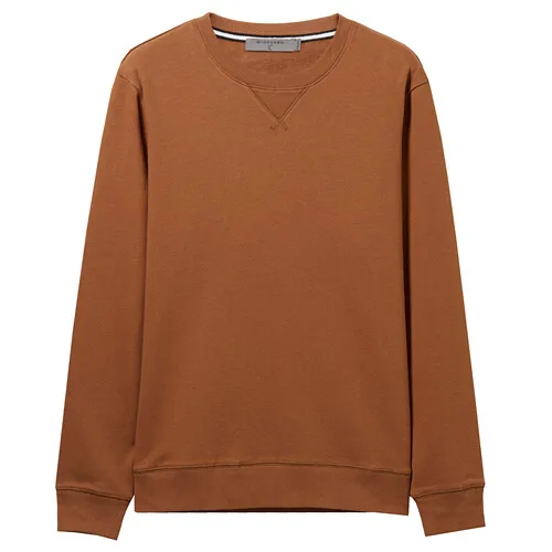 56Brown Giordano мужской пуловер с круглым воротом и длинными рукавами,имеется несколько цветовых решений данной модели - Цвет: 56Brown