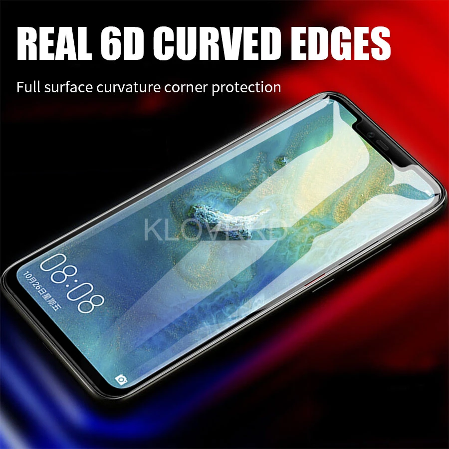 6D для huawei P Smart Plus 2019 Honor 8X View 20 V20 P20 P30 mate Lite Pro Полное клеевое покрытие закаленное