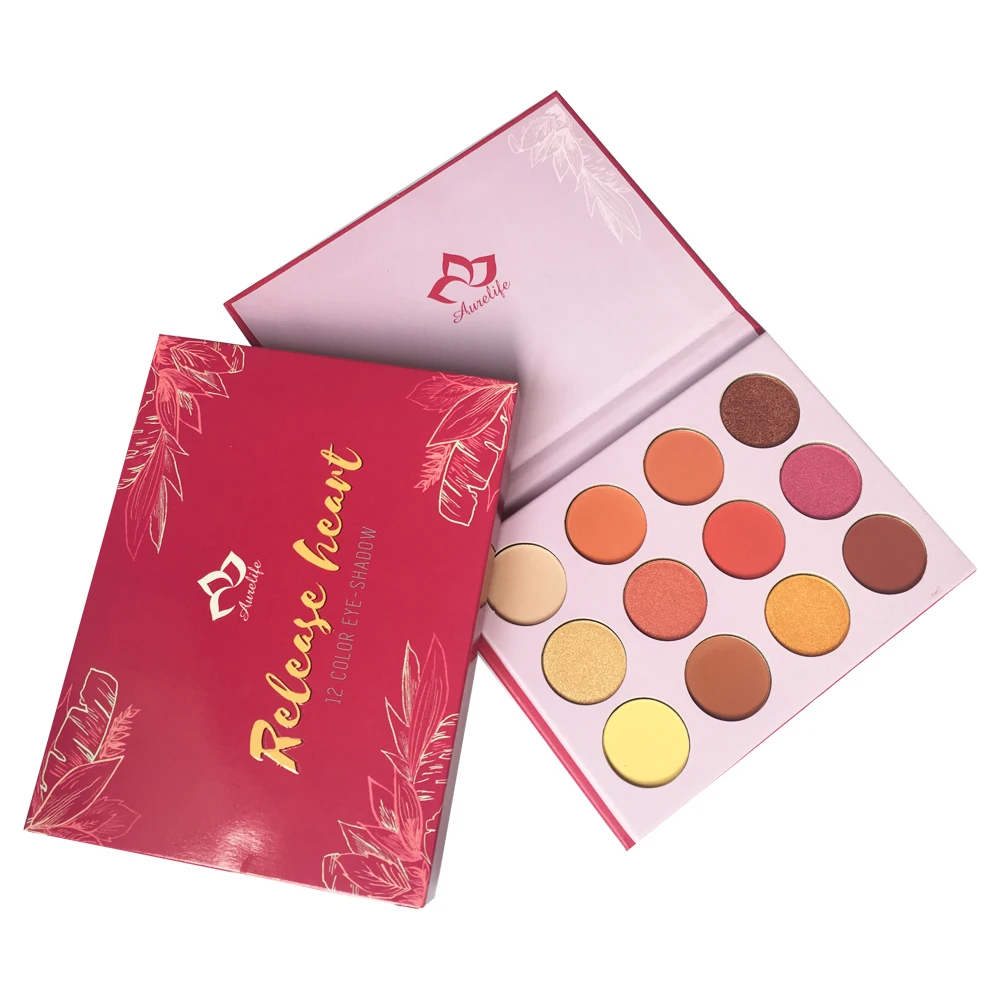 Aurelife Earth Color Nude Makeup Eye Shadow Palette Smoky Glitter Matte Make Up Brush Tool Set Eyeshadow Maquillage Cosmetics |
