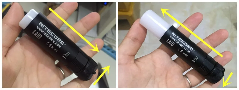 AA EDC Мини фонарь Nitecore LA10/LA10 CRI 135 люмен Кемпинг Nichia XP-G2 S3 светодиодный фонарик брелок