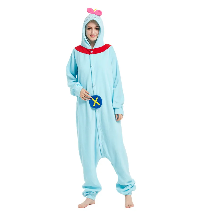 Взрослые флис Scrump животное кигуруми женские мужские пижамы Косплей Костюм для
