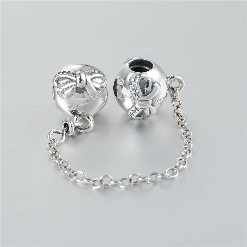 

Fits Western Charms Bracelet 925 Sterling Silver Cute Bow & Zircon Silver Beads DIY Fashion Jewelry Wholesale SF011