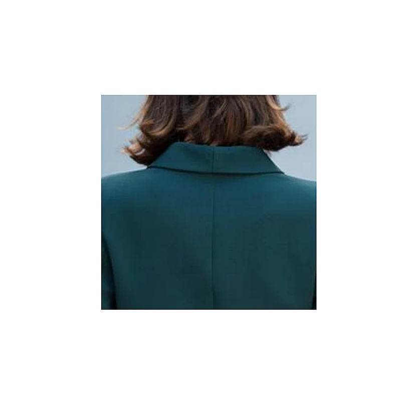 2019 весенний женский деловой костюм Блейзер черная куртка + брюки OL стиль леди