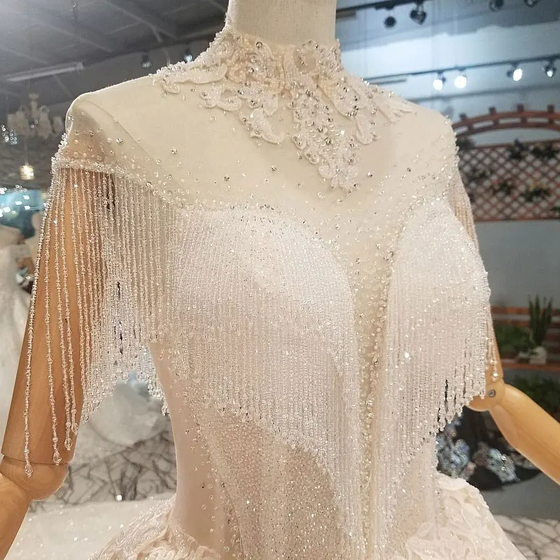 特別割引 Aijingyuウェディングドレスイスラム教徒の花嫁衣装インドトルコホワイトウェディングドレスと