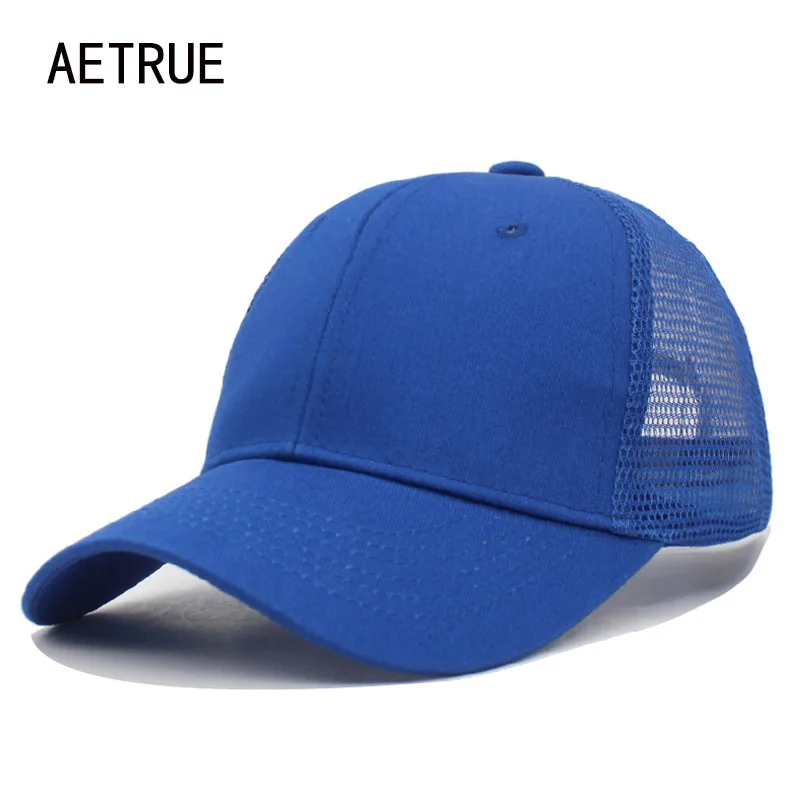 Бейсболка AETRUE для мужчин и женщин сетчатые кепки летние бейсболки в стиле хип-хоп - Фото №1