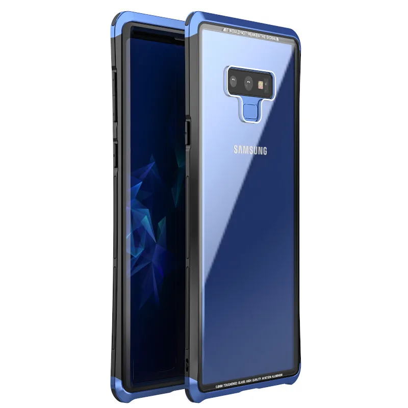 Оригинальный тонкий жесткий чехол LUPHIE для Samsung Note 9 модное прозрачное закаленное