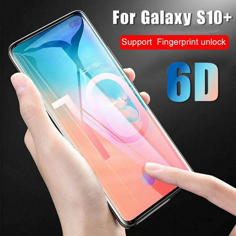 YISHANGOU 6D изогнутый протектор Закаленное стекло разблокированная версия для samsung S10 S10 PLUS NOTE 10 PRO Защитная крышка экрана