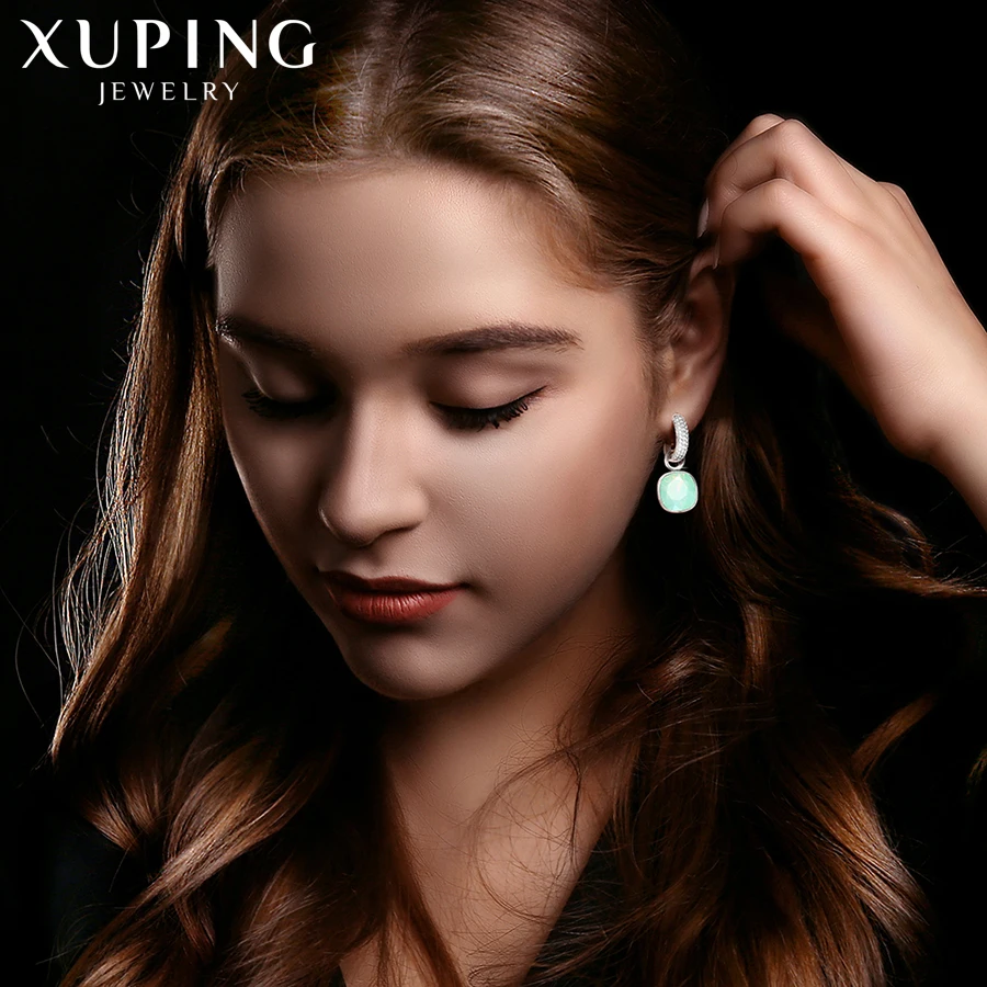 Xuping, модные серьги-капли, высокое качество, кристаллы от Swarovski, цветное покрытие, Шарм для женщин, подарок на день матери, M66-203