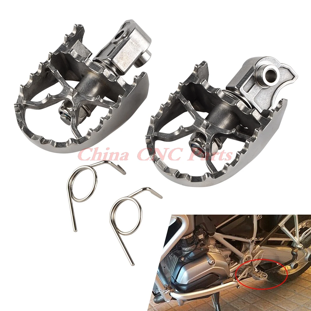 

Stainless Steel Front Foot pegs Rest Pegs Rests For BMW F650GS G650GS 00-12 R1200GS 13-14 F800GS/700/650