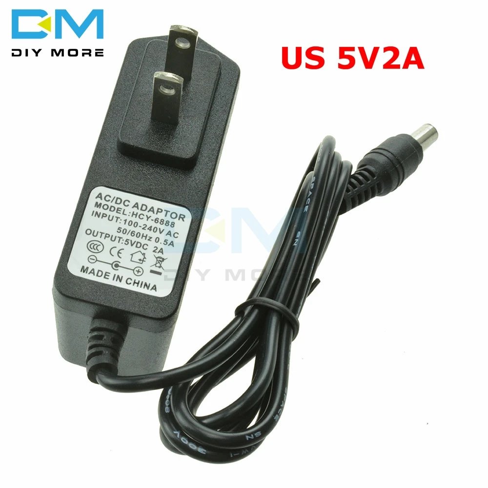 US 5V2A Power Adapter DC 5V 9V 12V 1A 2A 3A Adaptor 220V To 5 V 12 V Volt Charger Supply Universal Switching EU US Plug - Цвет: US 5V2A