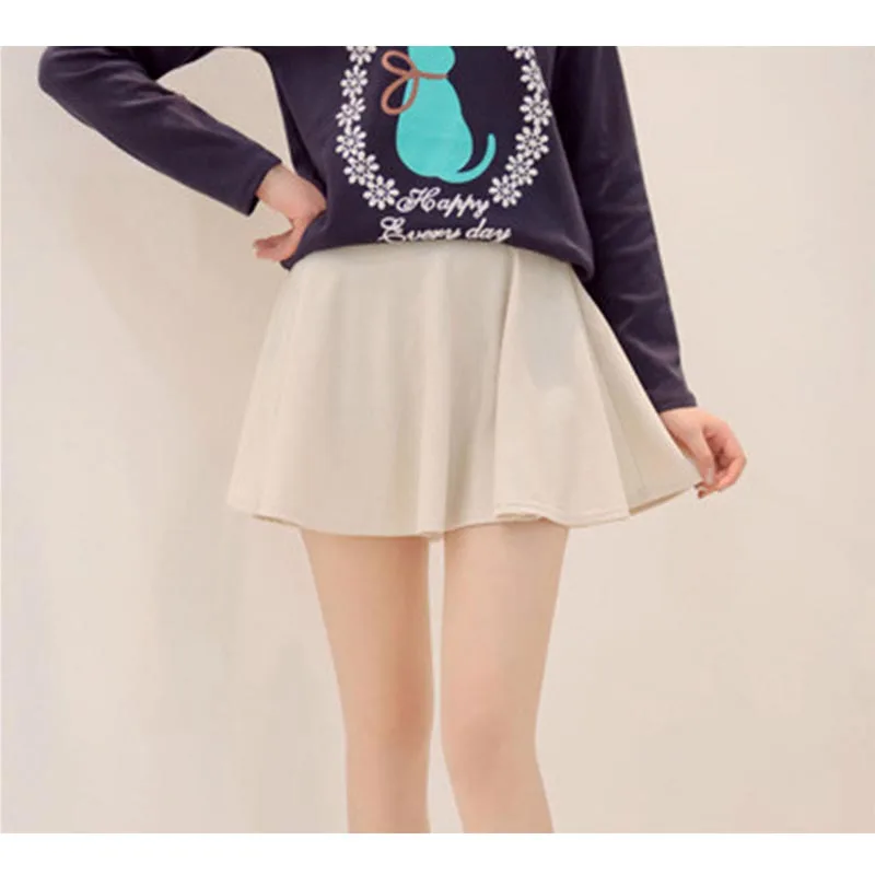 2018 Весна и лето Новая мода Половина длины Женская плиссированная мини юбка