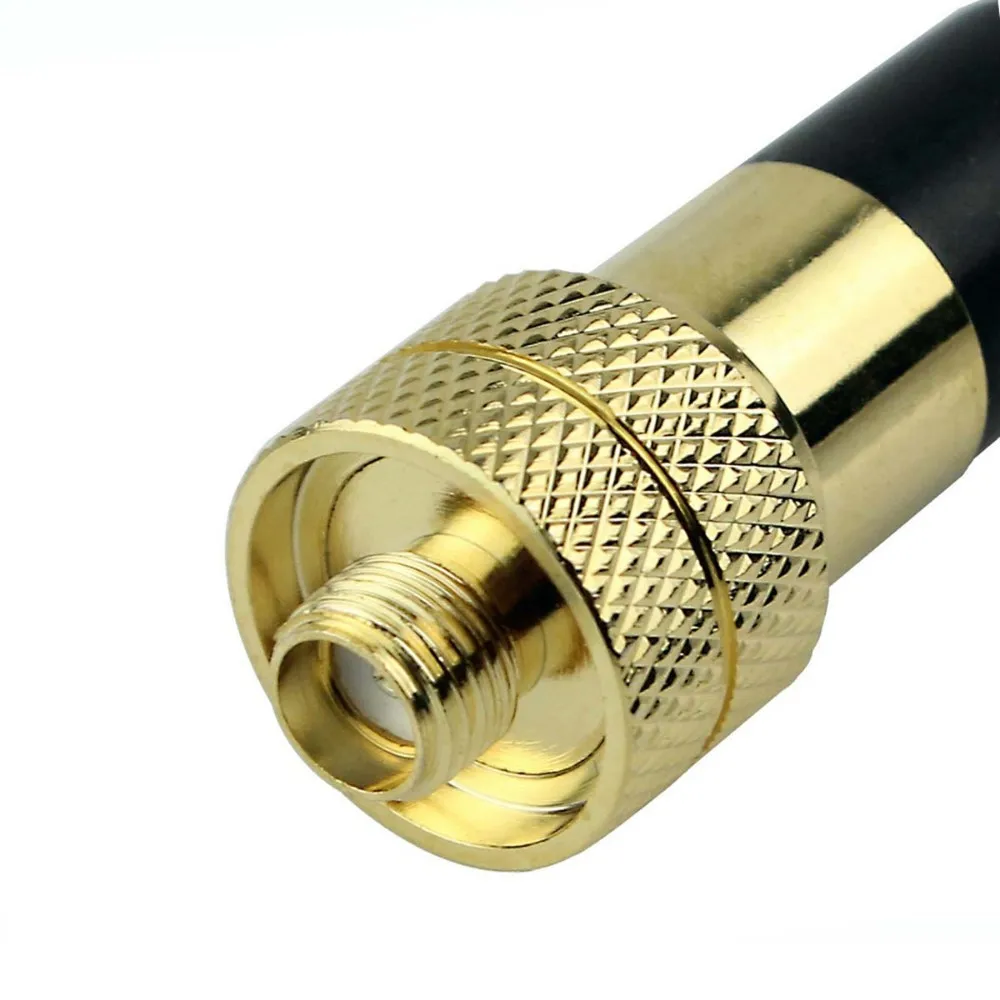 Радиоантенна однодиапазонная Золотая мягкая гибкая УКВ 144 МГц SMA Женская антена