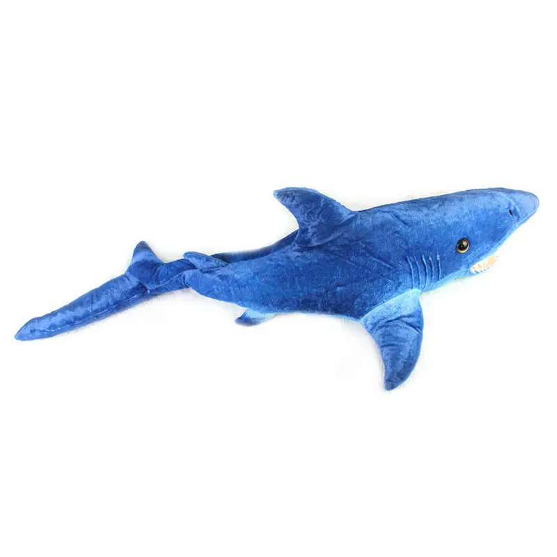 Розничная продажа 59 см мягкая модель Акула креативная большая плюшевая игрушка