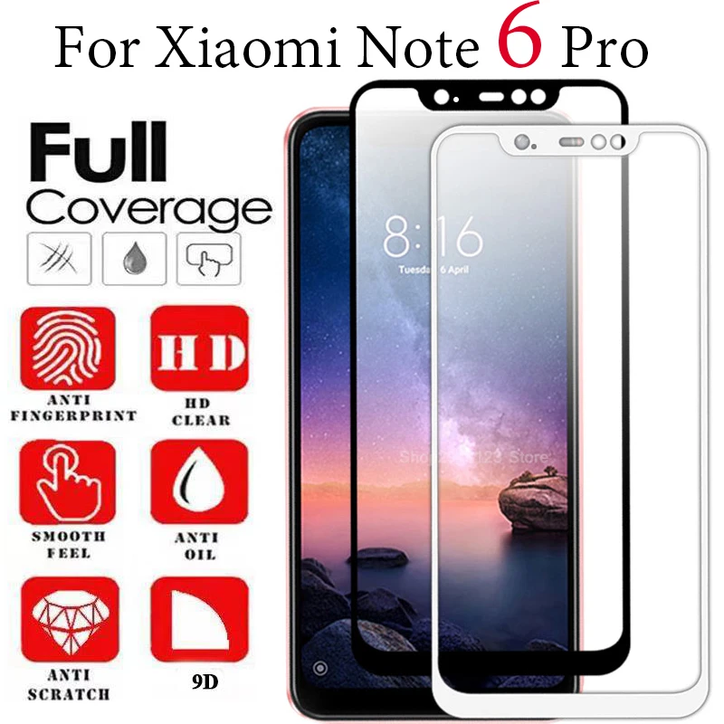 Защитное стекло на Xiaomi Redmi Note 6 pro 6pro Защитная пленка для экрана уход за кисоми siom