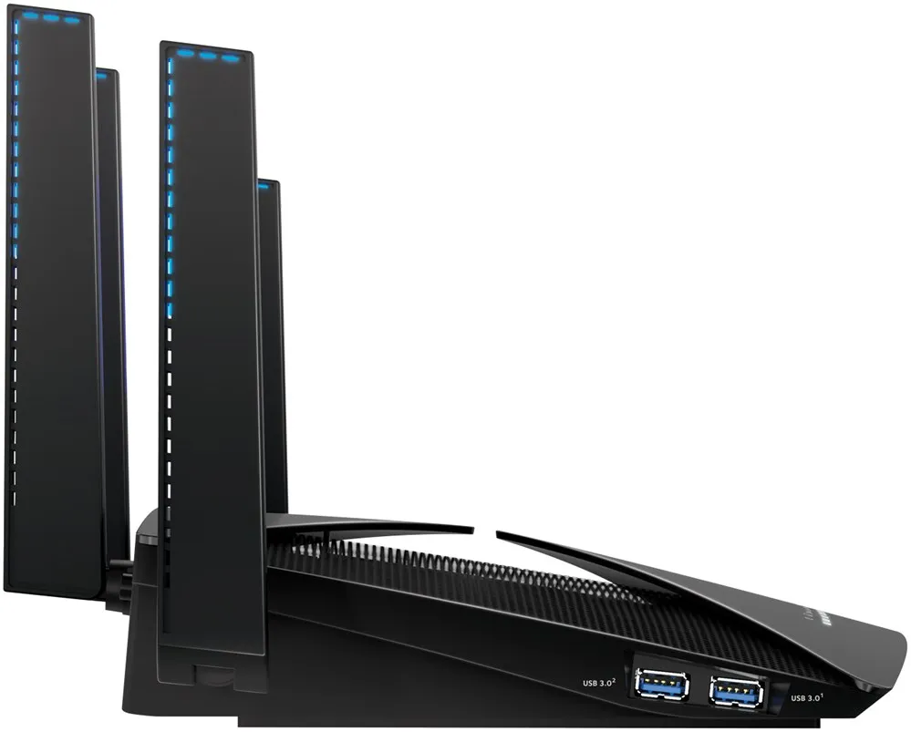 Netgear Nighthawk X10 Dual-band (2 4 ГГц/5 ГГц) IEEE 802.11ac 7200 Мбит/s 802 11 acIEEE 802.11ad Gigabit Ethernet 1 | Компьютеры